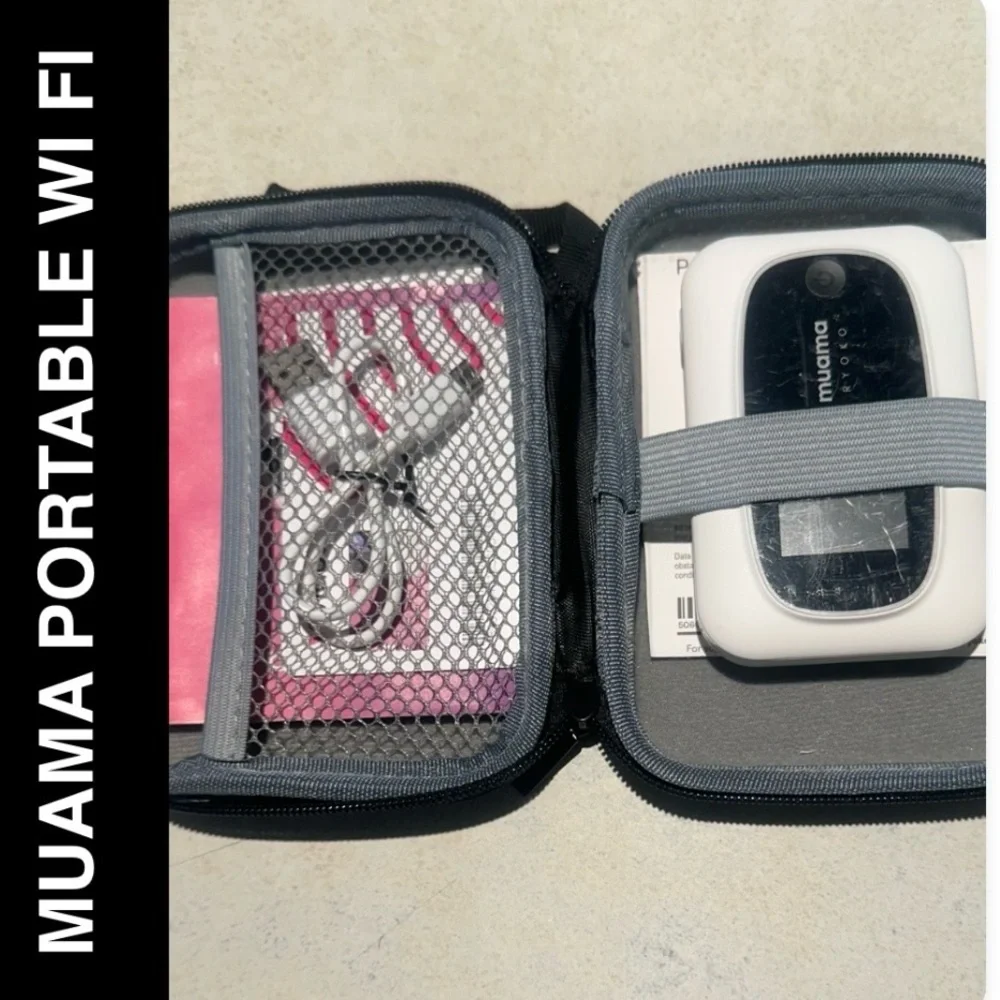 Muama Ryoko 4G LTE Portable Travel Wi-Fi Hotspot + Case, Charging Cord & SIM